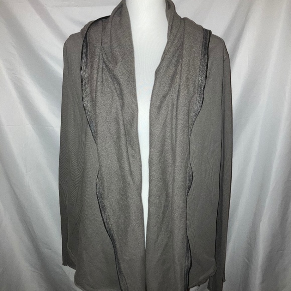 HEM & THREADS Gray Full Zip Front Hoodie Jacket - Picture 1 of 5